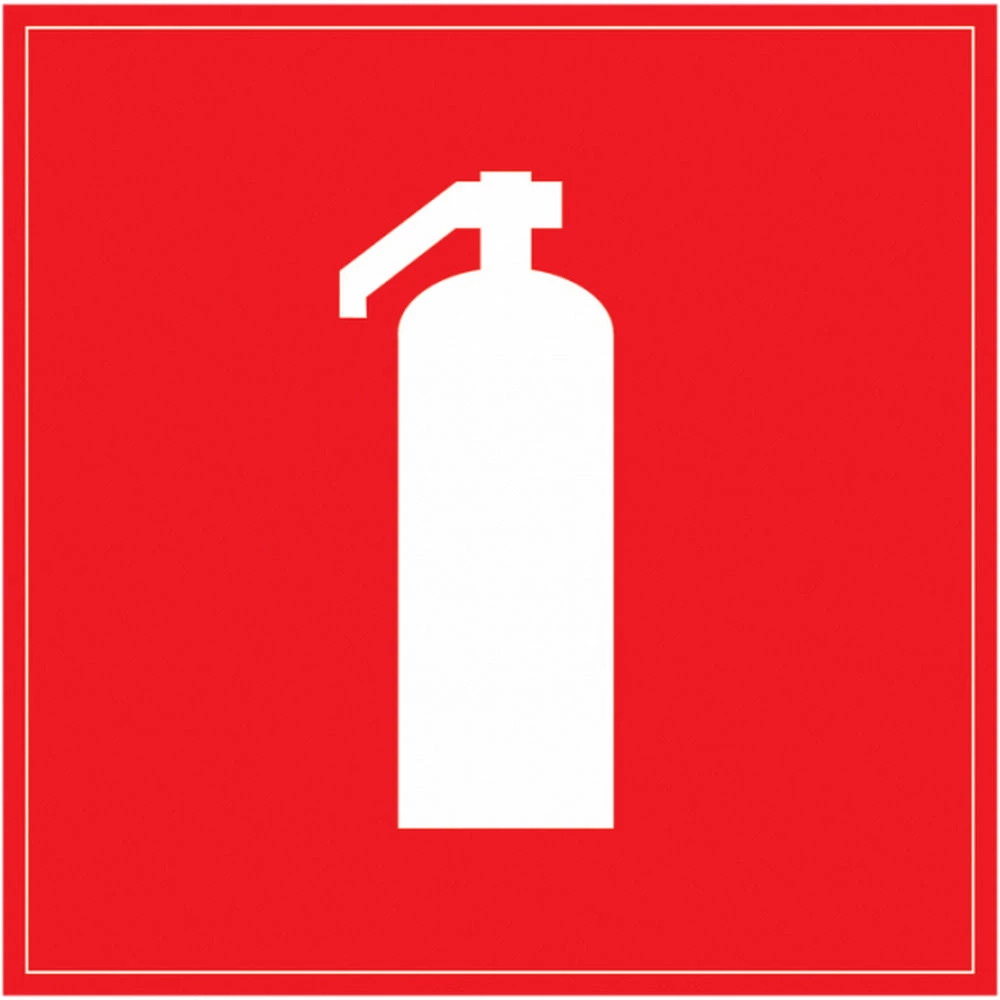 Этикетка самоклеящаяся IEK ″Огнетушитель″ 150x150 мм YPC20-OGNET-2-010