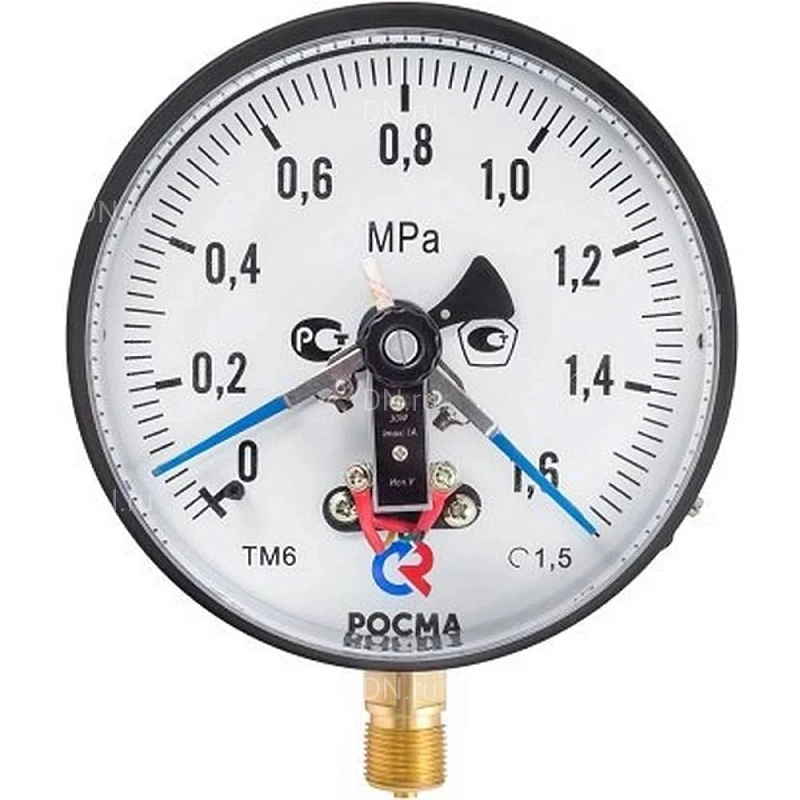 Вакуумметр РОСМА ТВ-610Р.05 (-1-0кгс/см2) М20х1.5 1.5 IP54 общетехнический 150мм, тип - ТВ-610Р, радиальное присоединение, электроконтактная приставка тип V, с DIN-разъемом, -1-0кгс/см2, резьба М20х1.5, класс точности 1.5