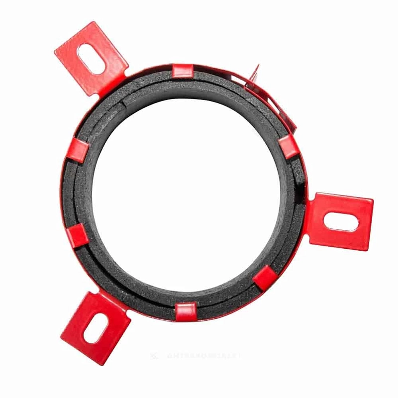 Муфта противопожарная K-FLEX K-Fire Collar Дн40 для труб, материал - сталь, цвет - красный, отгрузка кратно 144шт